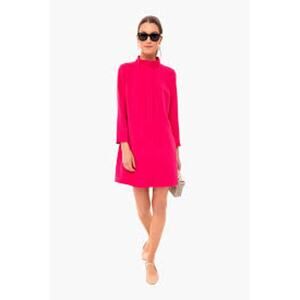 Tuckernut Fuchsia Stretch Crepe Avery Dress, Sz L